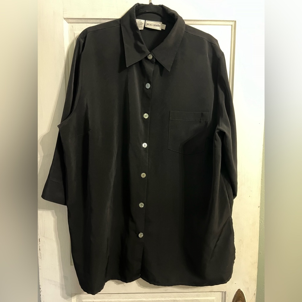 K.C.STUDIO women’s 3/4 sleeve blouse